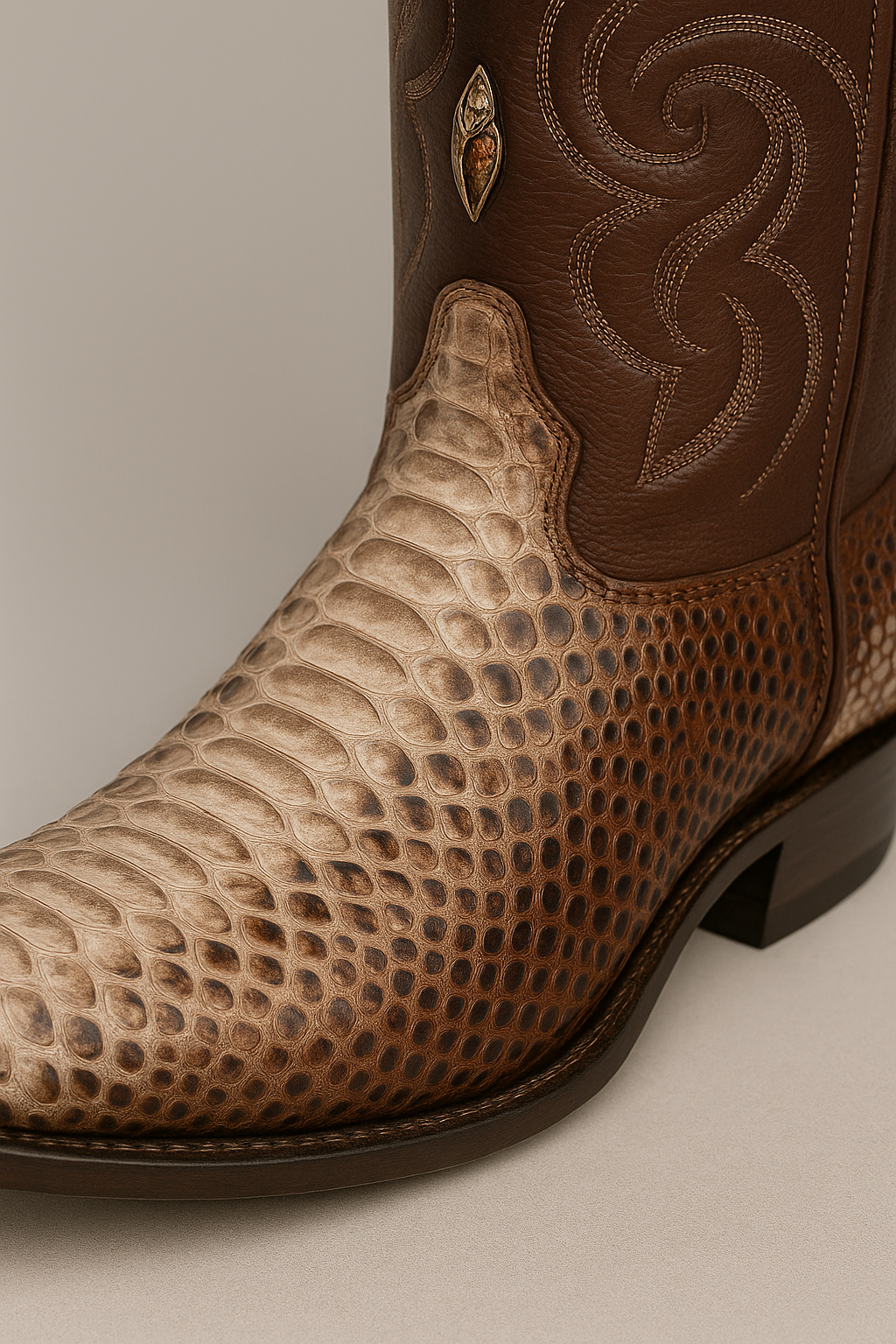 Men's Los Altos Python J-Toe Boots Rustic