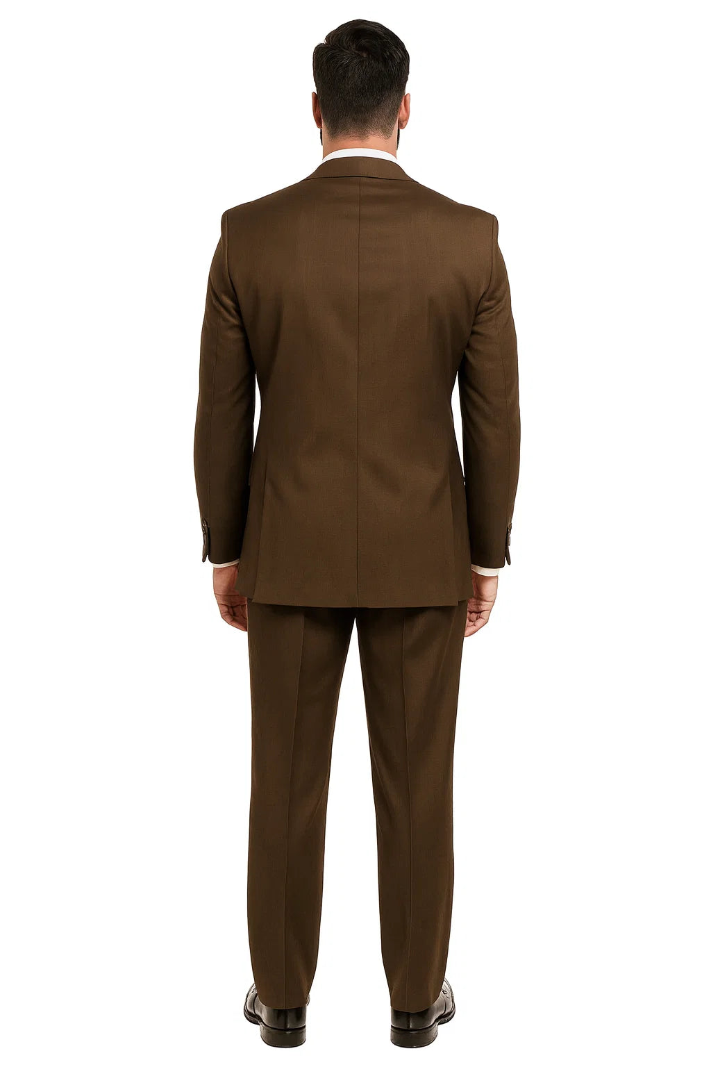 Gianni Brown Super 120's Cheap Priced Business Suits Clearance Sale Available in 2 or Three ~ 3 Buttons Style Regular Classic Cut