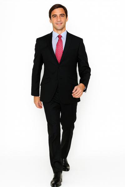 Giorgio Fiorelli Suit Men's Solid Black Suit