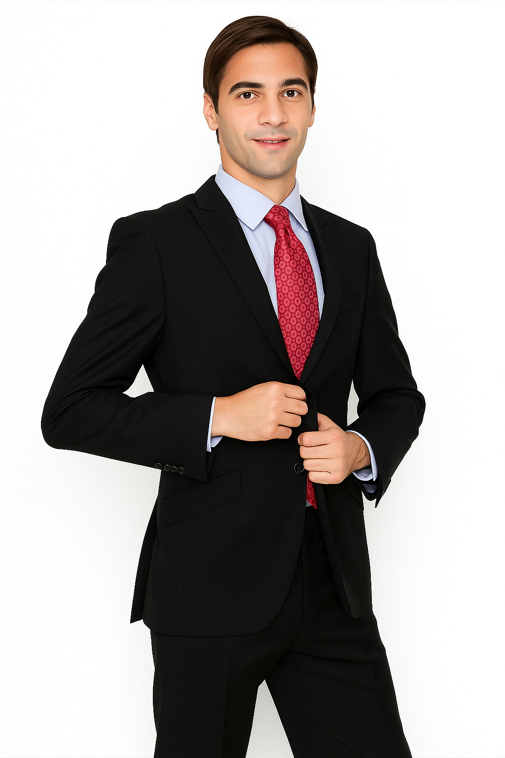 Giorgio Fiorelli Suit Men's Solid Black Suit