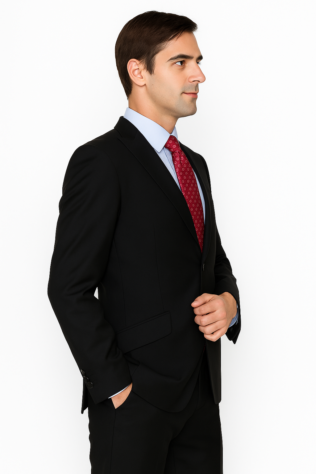 Giorgio Fiorelli Suit Men's Solid Black Suit