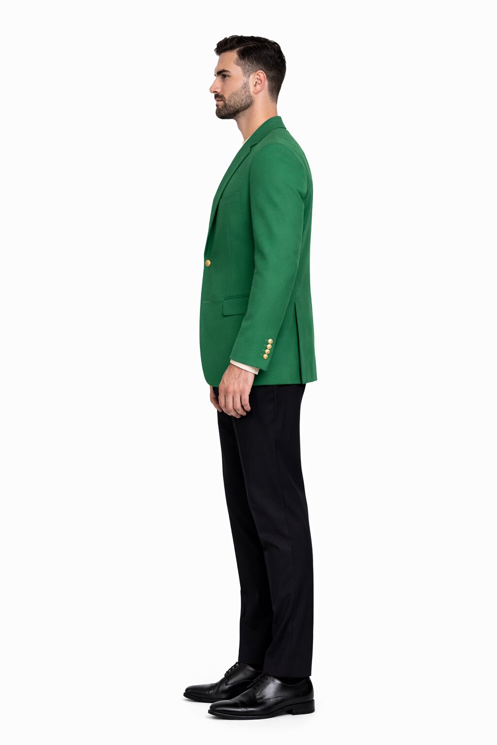 Augusta Green Blazer Men's Classic Brass buttons Blazer Sport Jacket