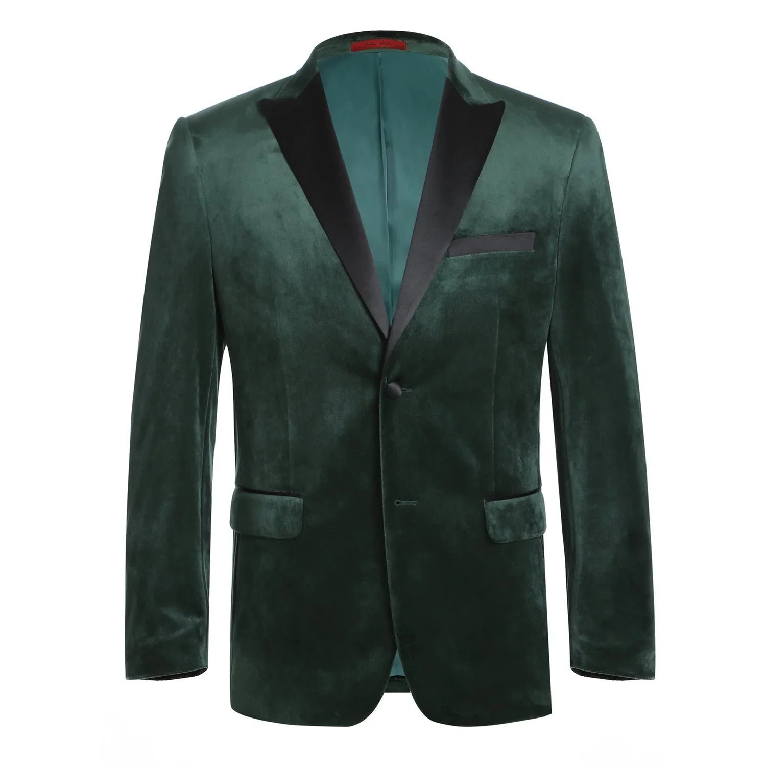 Men's Slim Fit Stretch Green Tuxedo Blazer