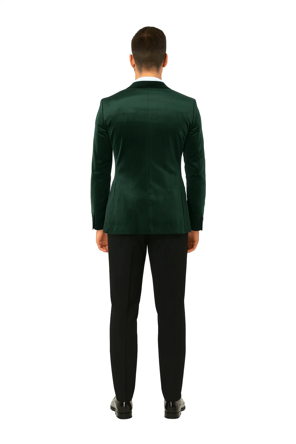 Green Velvet Double Breasted Tuxedo Jacket – Wedding & Prom