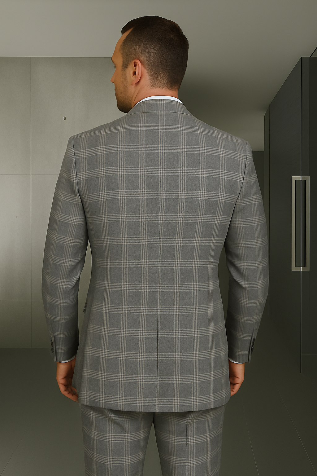 Italian 3-Piece Wool Suit Modern Fit by Statement