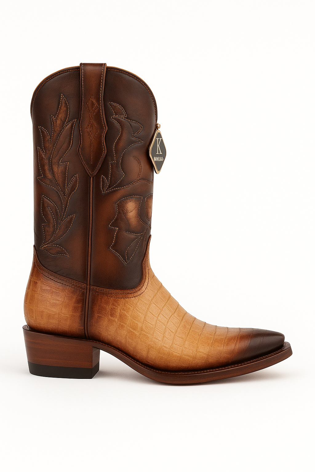 King Exotic Burnished Oryx Caiman Belly Boots