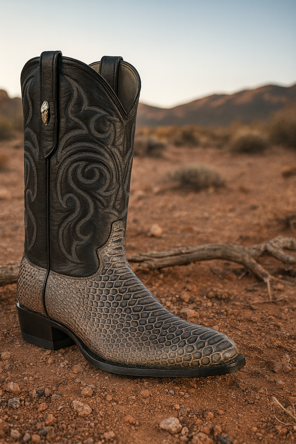 Men's Los Altos Python J-Toe Boots Rustic