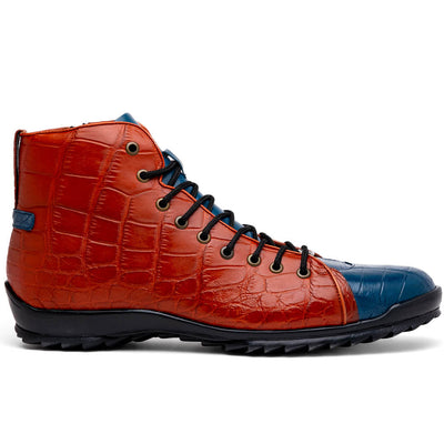Marco Di Milano Hermond Alligator Boots Blue