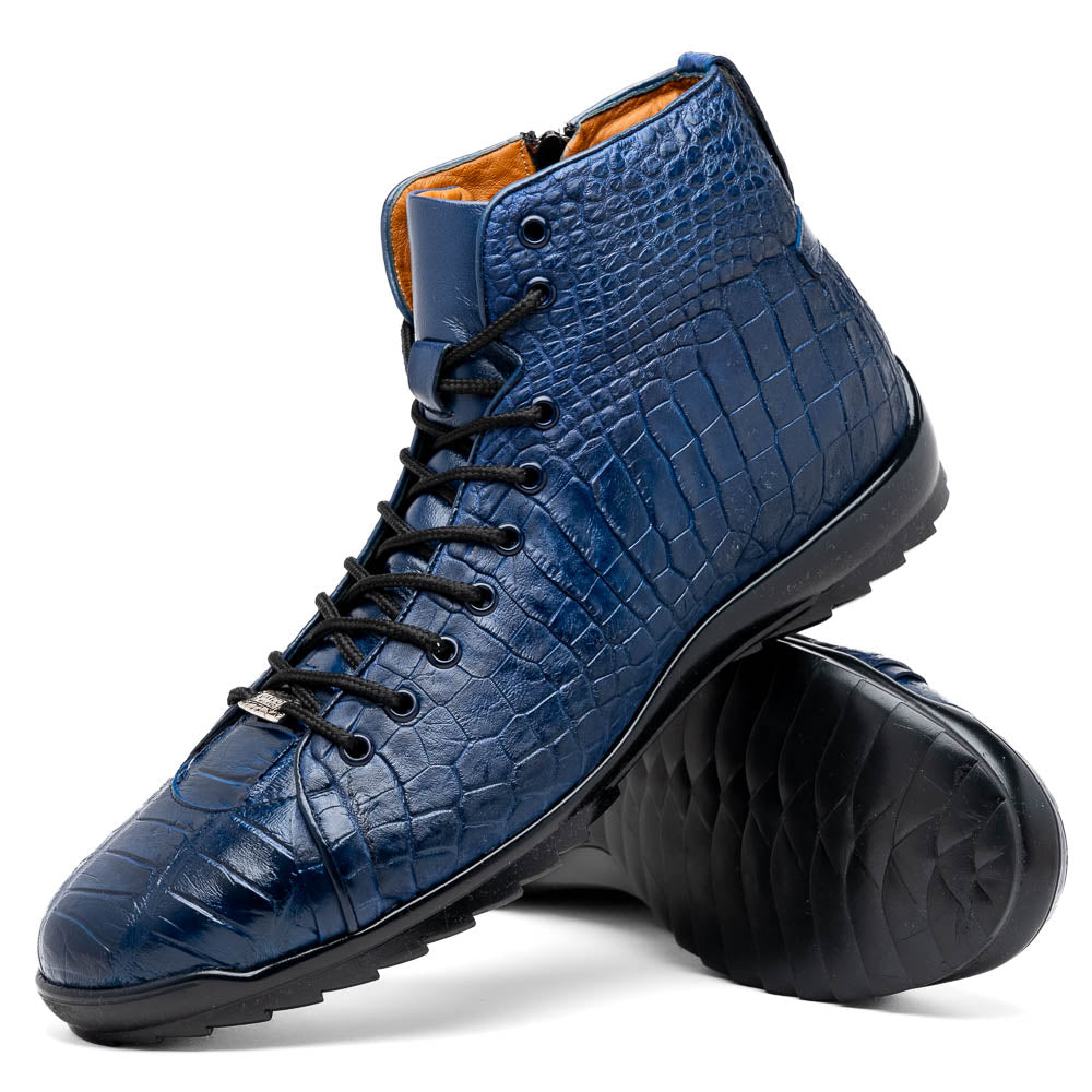 Marco Di Milano Hermond Alligator Boots Navy
