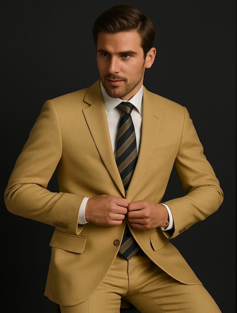 high-quality-2-button-tan-beige