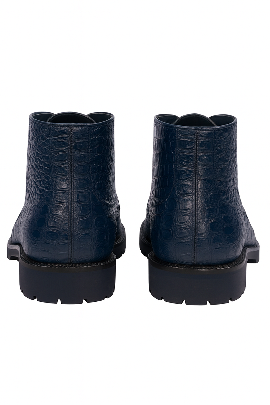 High Top Gator Skin Shoe –Navy Blue