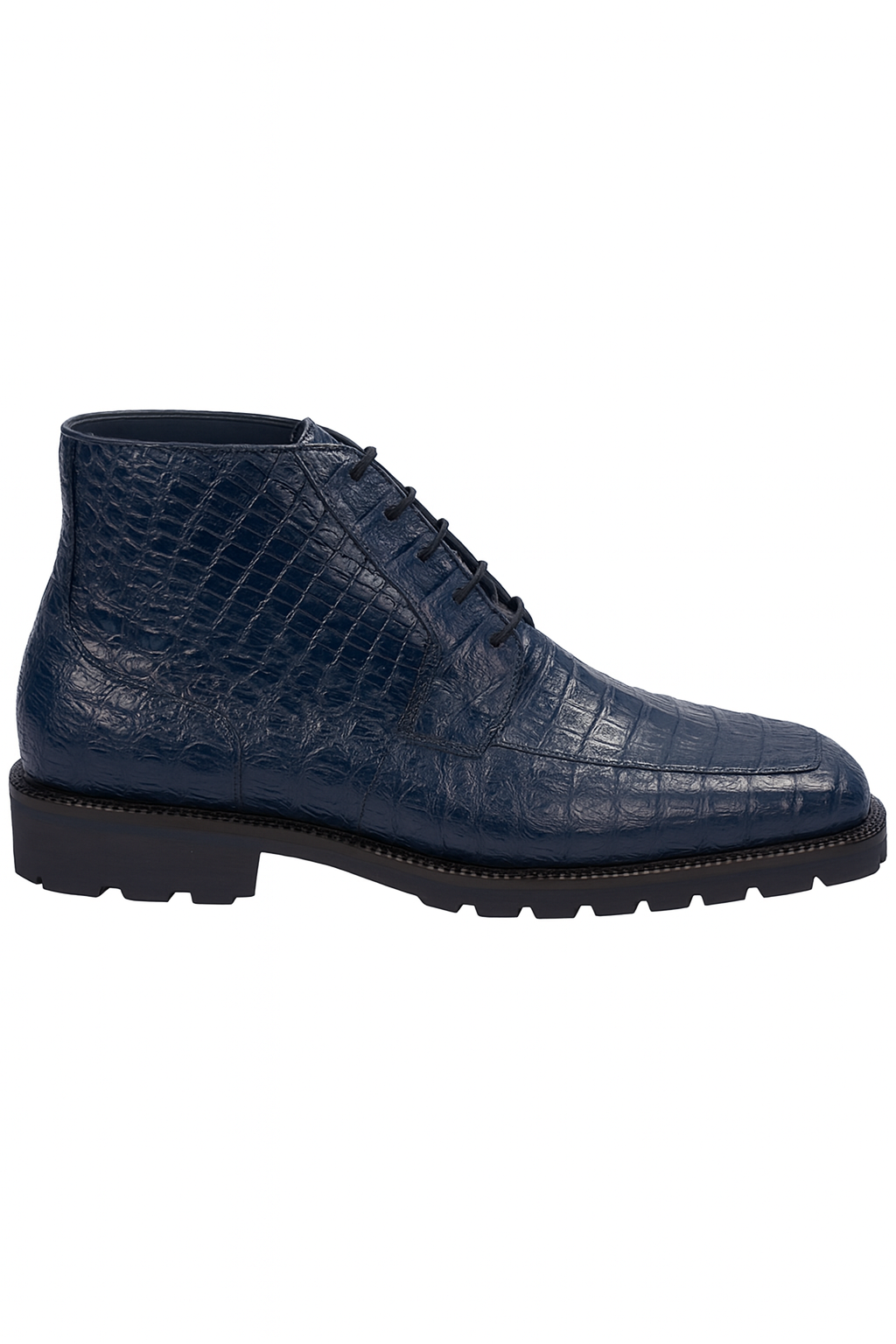 High Top Gator Skin Shoe –Navy Blue