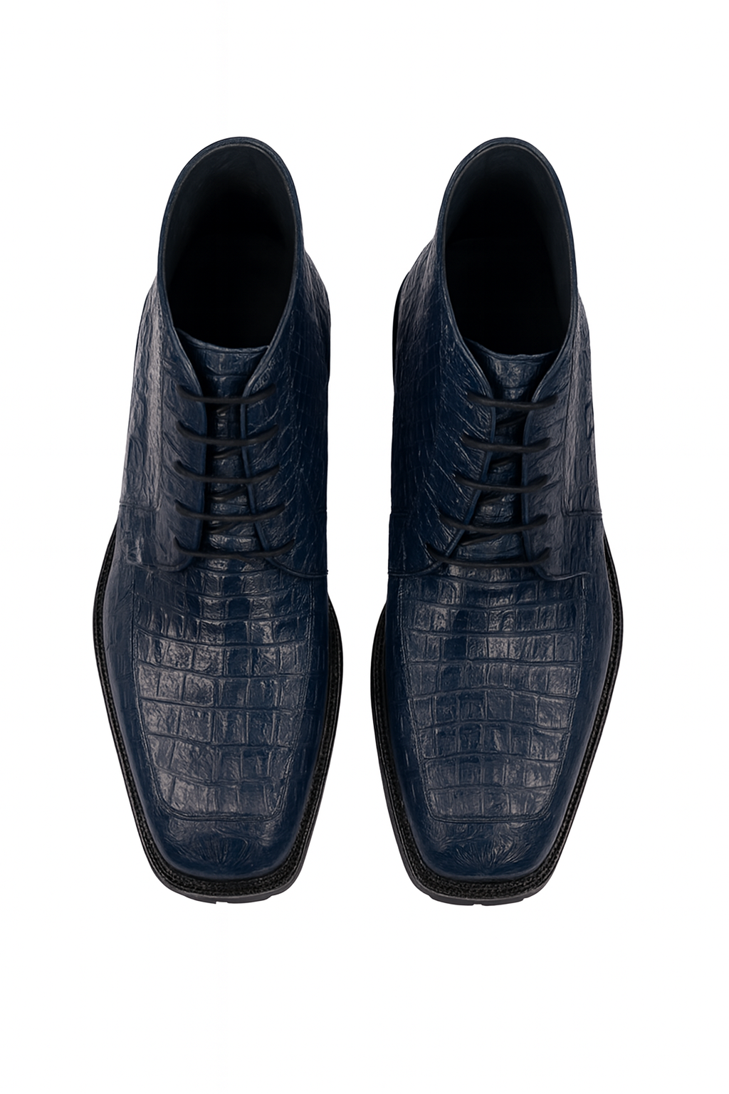 High Top Gator Skin Shoe –Navy Blue