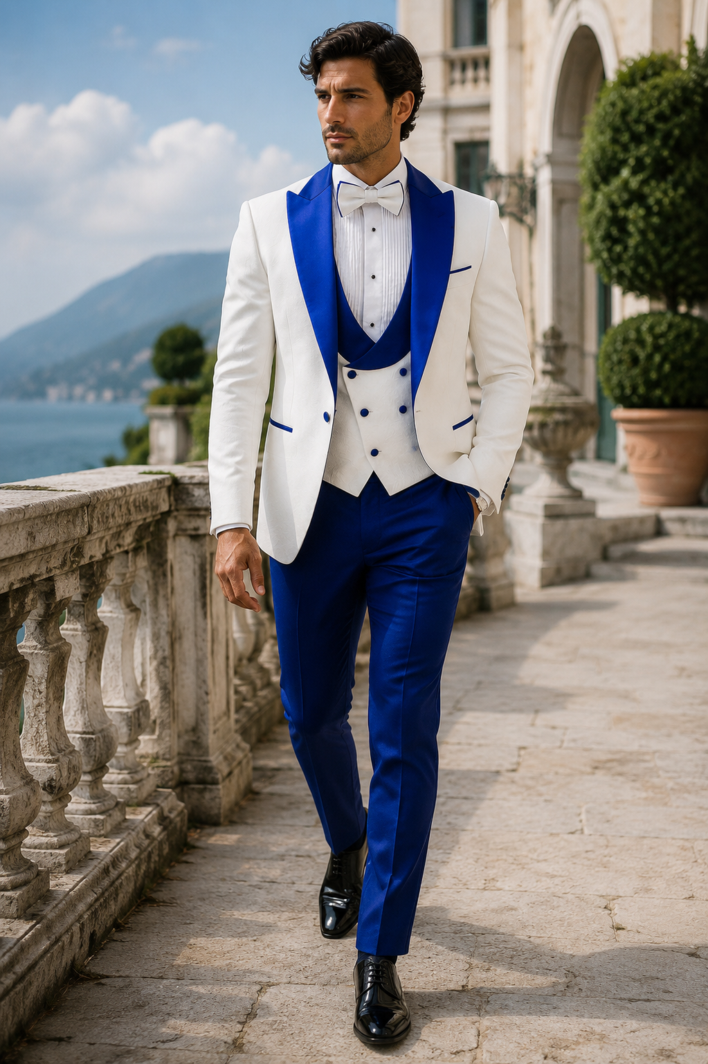 Paisley Peak Lapel Tuxedo Jacket Set