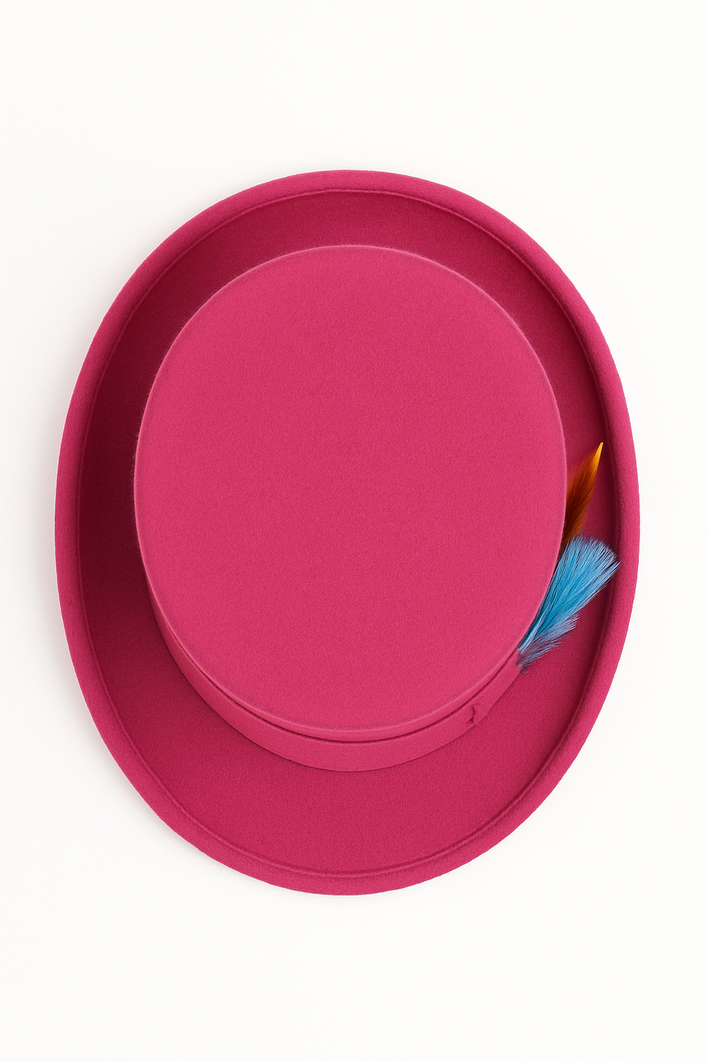 Victorian Steampunk Hot Pink Felt Top Hat