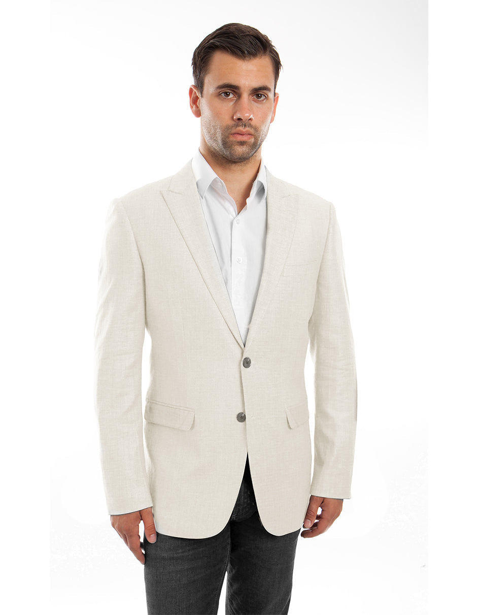 Mens Sand Peak Linen Blazer by Empire