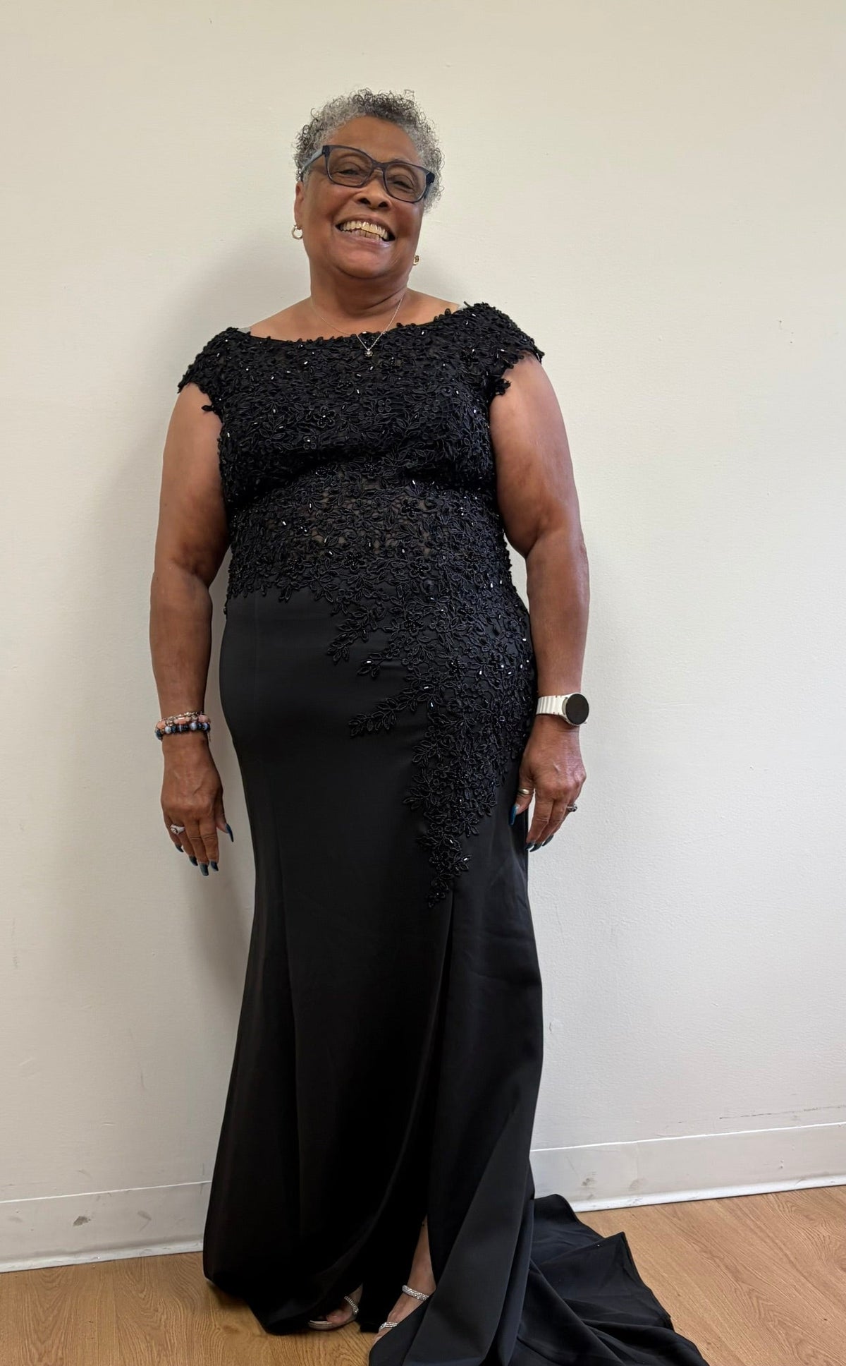 Black Quinceanera Mom Dresses Mother of the Quince Gowns Lenovia 8343