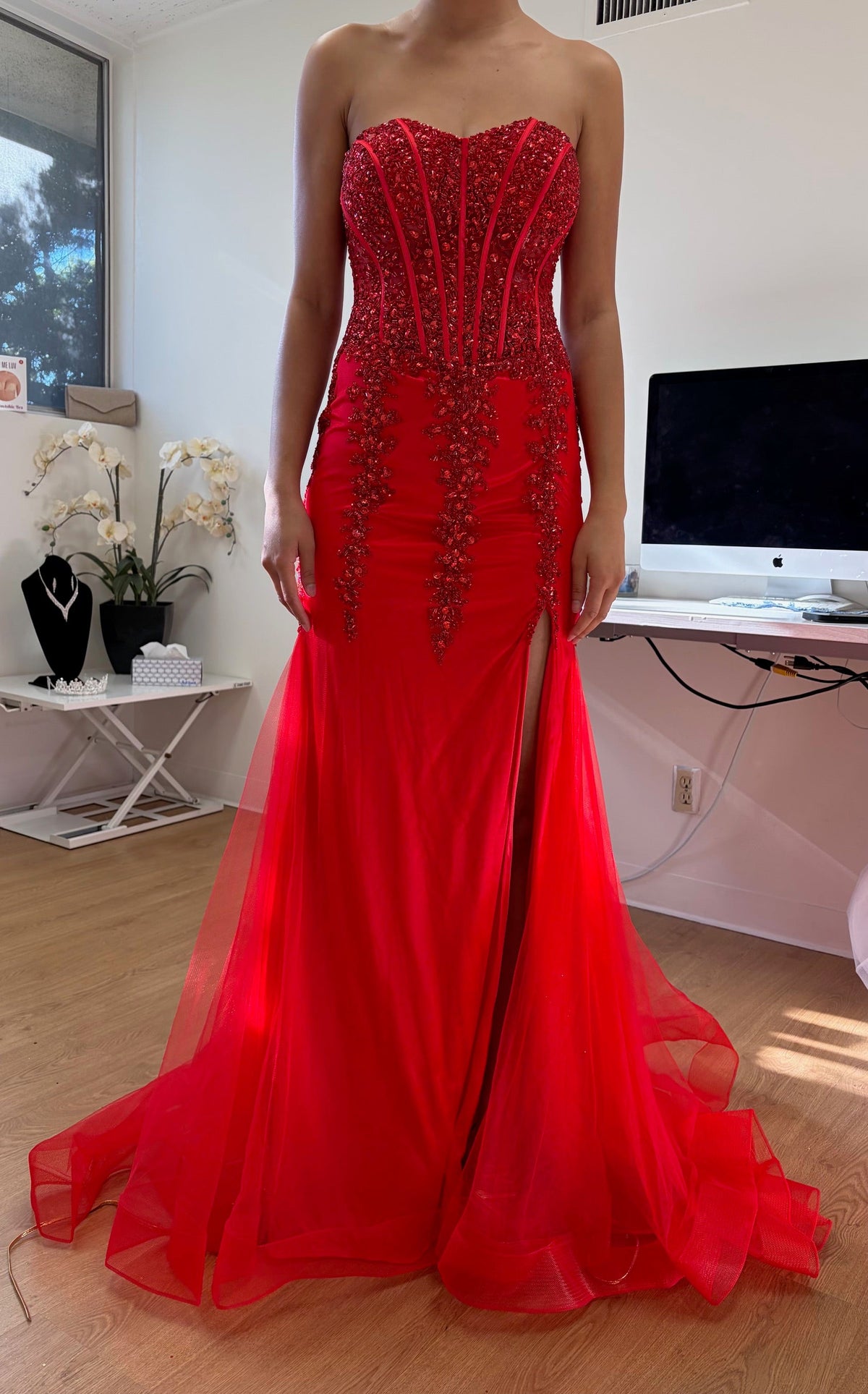 Long Pageant Dress Sweetheart Mermaid Gown By Amelia Couture 7051