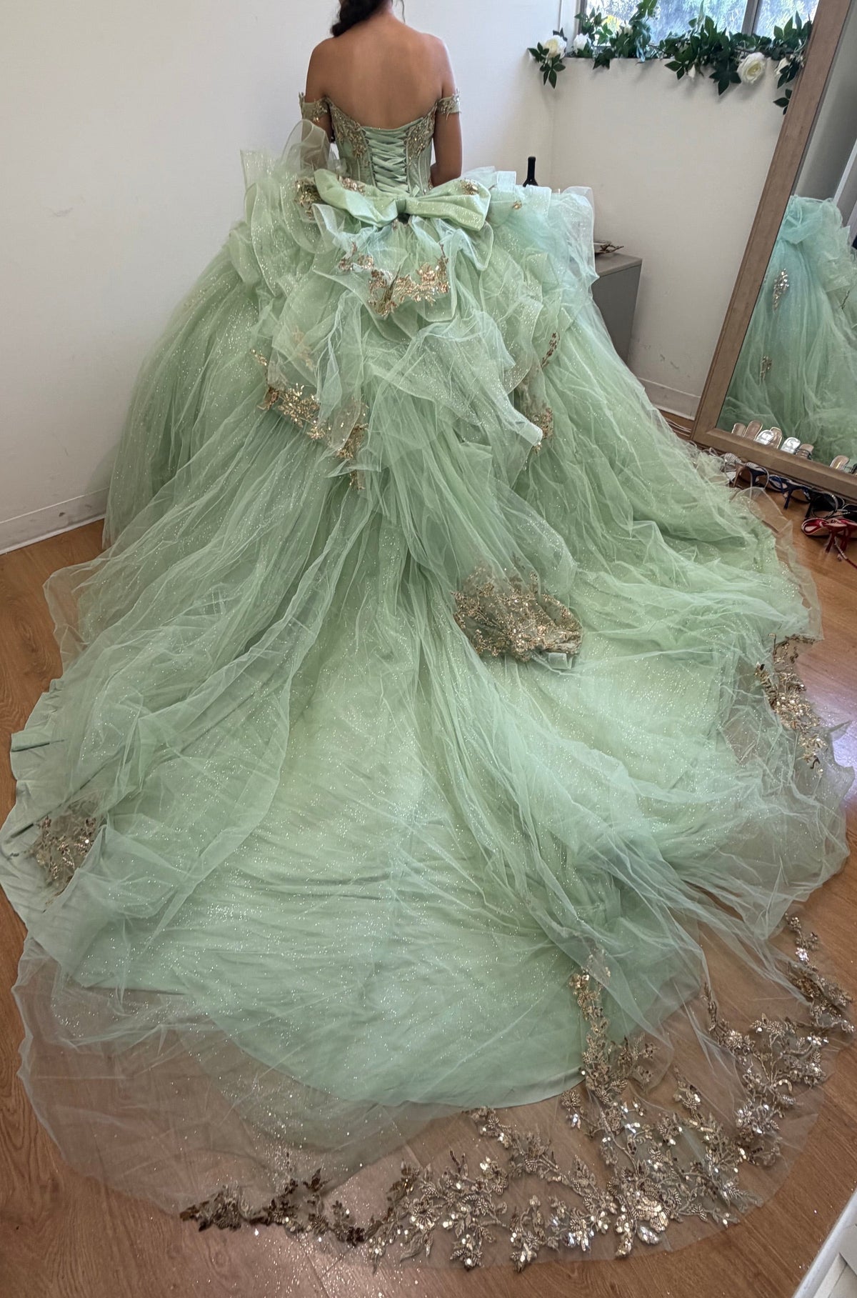 Quinceanera Dress Sweetheart Ruffles Sequin Prom Gown By Layla K LK272