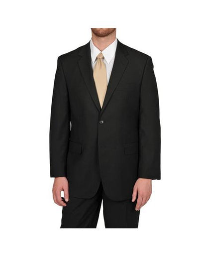 Men's Black Classic Fit Two Button Suit Separates Any Size Jacket Any Size Pants