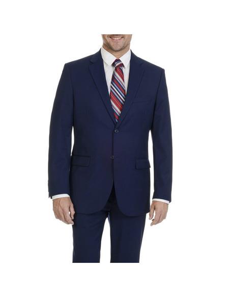 Men's Blue Two Button Suit Suit Separates Any Size Jacket Any Size Pants
