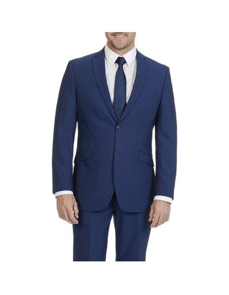 Men's Blue Two Button Slim Fit Suit Separates Any Size Jacket Any Size Pants