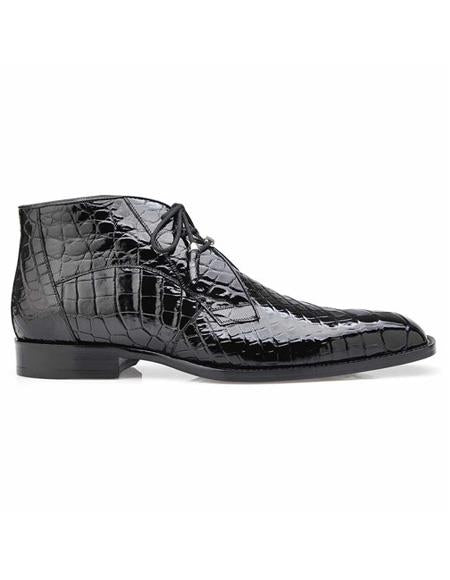 Men'S Authentic Alligator Brown Cap Toe Lace Up Authentic Genuine Skin Italian Tennis Shoes main image 0