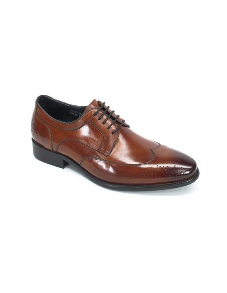 Men's Lace-Up Shoes by Carrucci - Brown