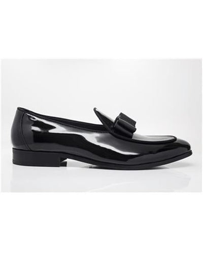 Men's Tuxedo Black Dress Carrucci Men's Tuxedo Shoe Slip on - Stylish Dress Loafer - Slipper For Men Perfect for Wedding