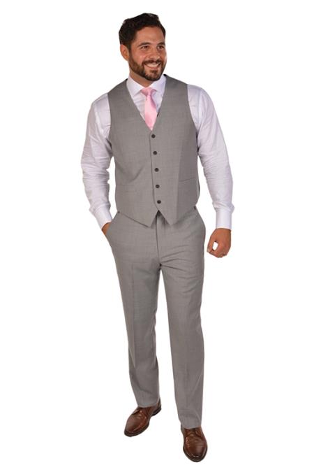 Men'S Beach Wedding Tuxedo Linen Dress Tuxedo Wedding Men'S Vest ~ Waistcoat ~ Waist Coat & Pants Package Combo ~ Combination Set Available In White Color main image 1