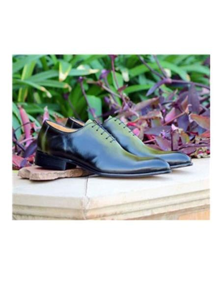 Men's Jade Lace Up Deerskin ~ Calfskin Carrucci Shoe