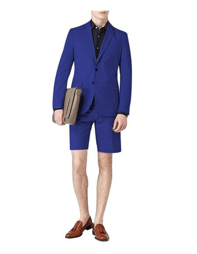 Mens Short Pants Suit Set Mens Suit For Men Dark Navy Blue