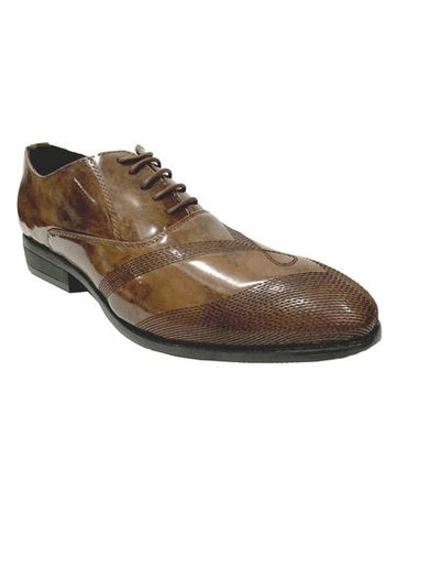 Men's Cap Toe Brown Shoes