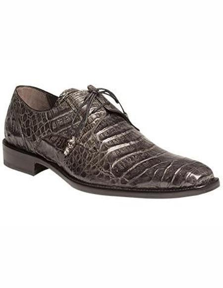 Men's Gray Lace Up Palin Toe Leather Lining Shoe