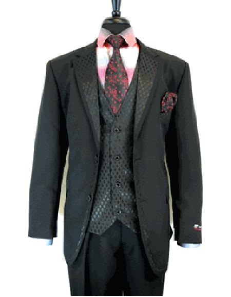Black 2 Button Suit