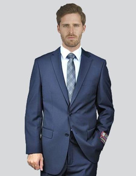 Giorgio Fiorelli Suit Men's Solid Dark Navy Suit
