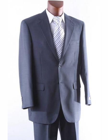 Athletic Cut Classic Suits Men's suit Classic Relax Fit Pleated Pants 19 Inch Bottom Grey