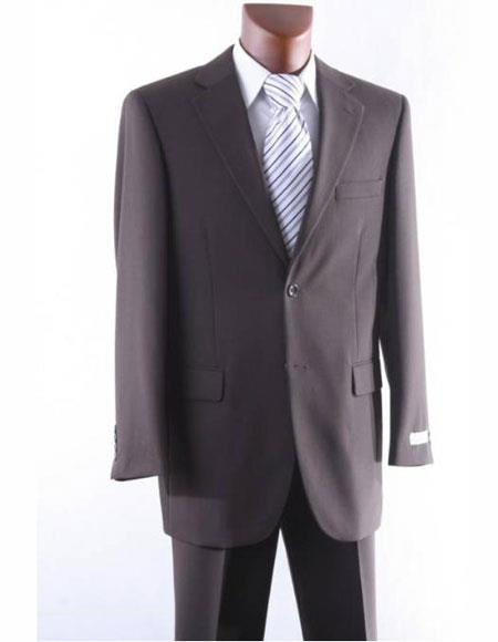 Athletic Cut Classic Suits Men's suit  Classic Relax Fit Pleated Pants 19 Inch Bottom Grey main image 0
