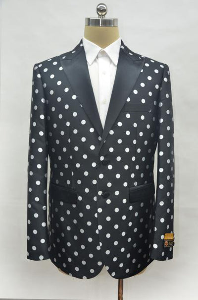 Men's Black ~ White Two Button Cheap Priced Designer Fashion Dress Casual Blazer On Sale Prom Blazer