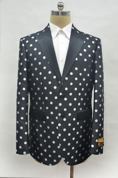 Men's Black ~ White Two Button Cheap Priced Designer Fashion Dress Casual Blazer On Sale Prom Blazer