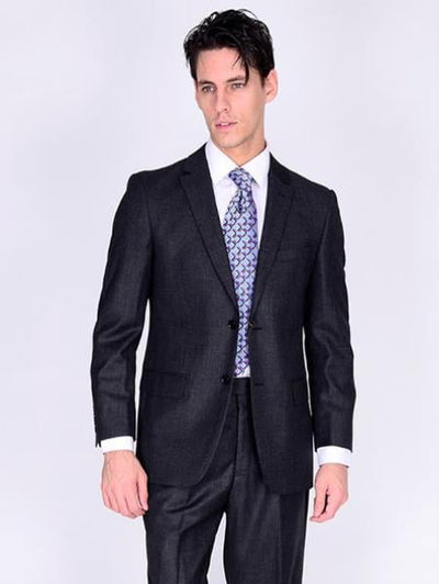Bertolini Menβs Suit-Solid Gray- High End Suits - High Quality Suits