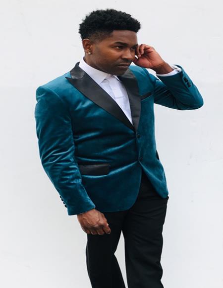 Men's Blazer Dark Teal