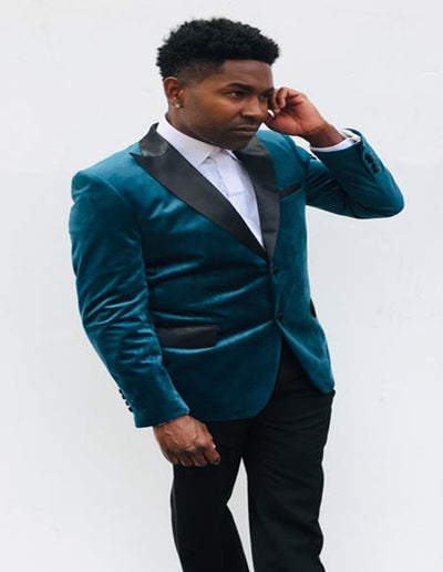 Men's Blazer Dark Teal