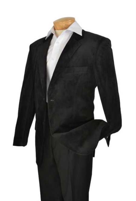 Men's Black Velvet Coat velour Men's blazer Jacket main image 0
