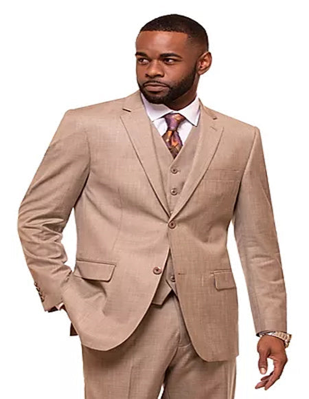 Men's Burgundy 2 Button  Sharkskin Mini Pin Dot Pattern With Settle Sheen Burgundy  Suit main image 1