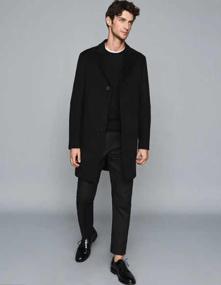 Men's Wool Epson Overcoat Navy main image 1