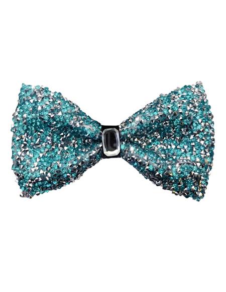 Rhinestone sequin Bowtie Red ~ Black ~ Silver main image 0