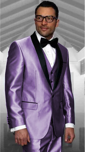 Lavender Tuxedo Shawl Collar Jacket & Pants Suit Prom or Wedding or Groom Tuxedo