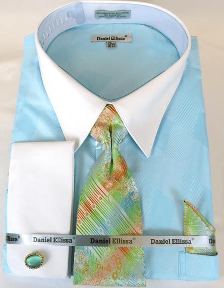 Mint Colorful Men's Dress Shirt