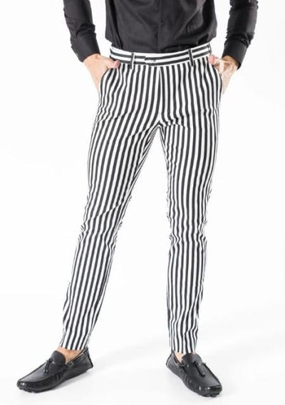 Men's Pants Checked - Black
